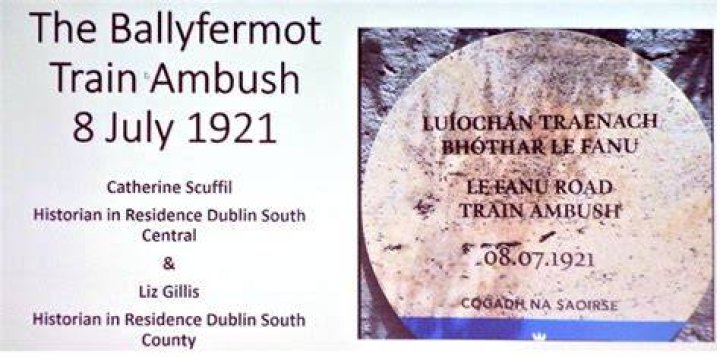 Ballyfermot Train Ambush 1921 Talk by Cathy Scuffil & Liz Gillis YouTube