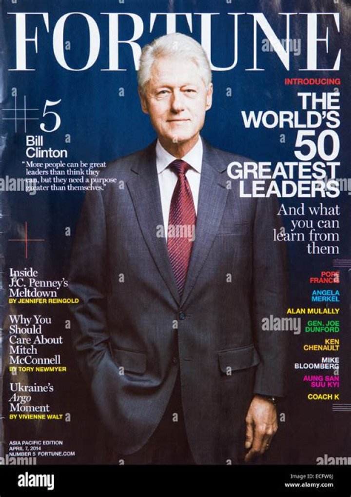 Bill Clinton on Fortune magazine cover Stock Photo, Royalty Free Image