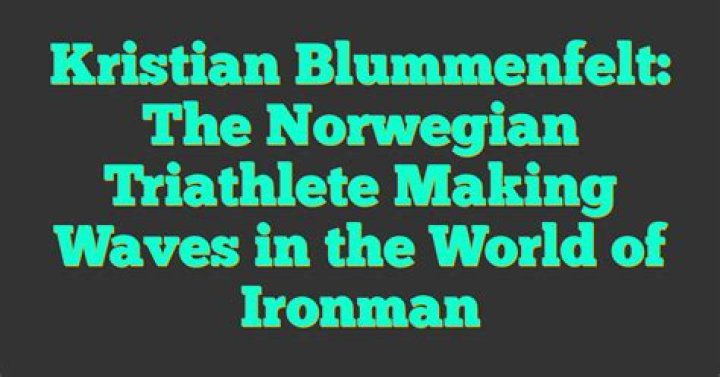 Kristian Blummenfelt Making Waves