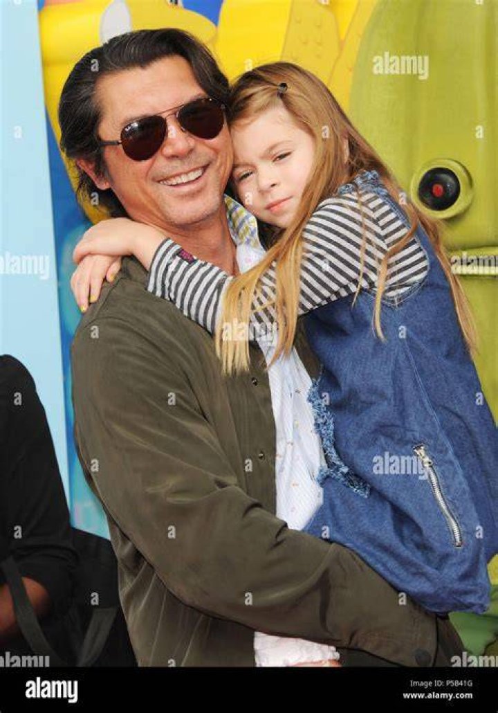 Lou Diamond Phillips, daughter Indigo and wife Yvonne attending the