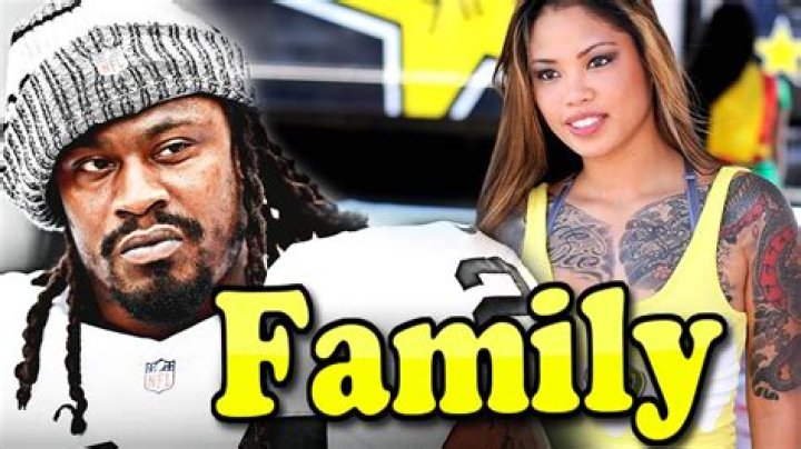 Marshawn Lynch Family With Wife and Girlfriend Charmaine Glock 2020