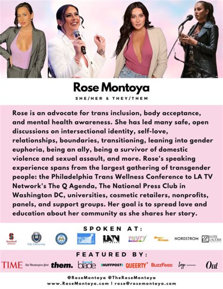 Who is Rose Montoya? Trans model goes topless in White House Pride